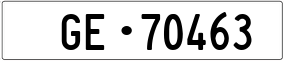Trailer License Plate